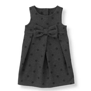 GIRL DOT PONTE DRESS /JUMPER AND LONG SLEEVE TOP SET SIZE 4